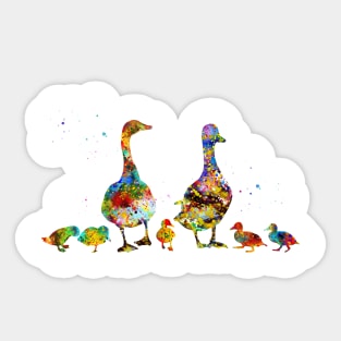 Duck Family Sticker